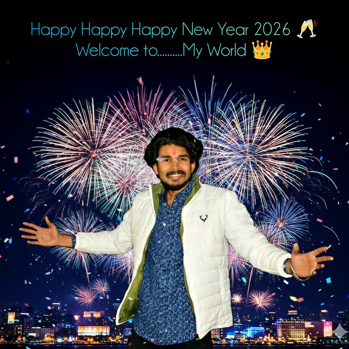 SmartyKrishna's tweet photo. Happy New Year... Wishing you happiness, good health, and positivity throughout the year ahead. 🎊🎄🎂🎉🍾🎁☃️
#HappyNewYear2026 #EndYear #NewYear #HappyNewYear #Goodbye #Memorable #Moment #Traveling #Journey #Love #Vibe #Life #Ishq #KrishnaKeSitaare
#BadtameezDilKrishna ❤️ https://t.co/Gn6vABWkg4