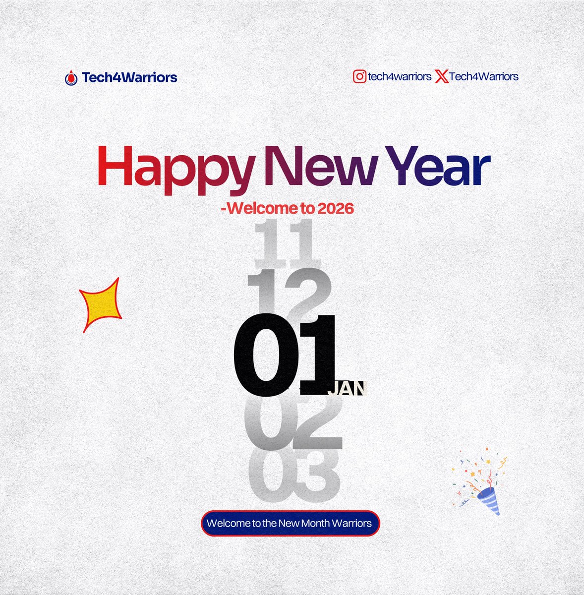 Happy New Year Warriors❤️

Welcome to a year filled with joy, peace and love ❤️