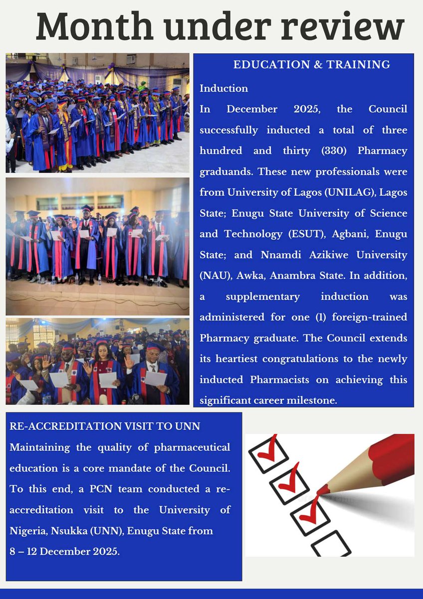 Pharmacy Council of Nigeria tweet media