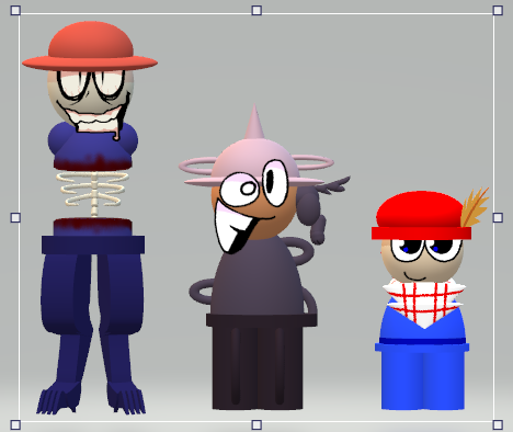 SMILECENTRAL725's tweet photo. right heres dales (HAVING TO BE REMADE NOW.) model without the posing. i like the rib thing so i kept it for his general design https://t.co/PxMaEtdILk