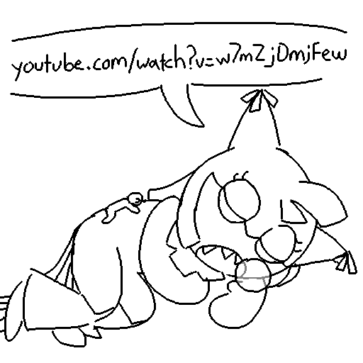 Bawkweb's tweet image. To celebrate the new year have some weird big yatta art i did a long while back for no reason in particular (haha)