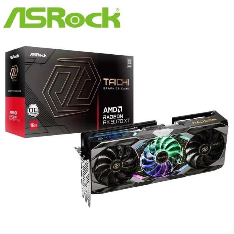 ASRock アスロック Radeon RX 9070XT Taichi 16G OC グラフィック
