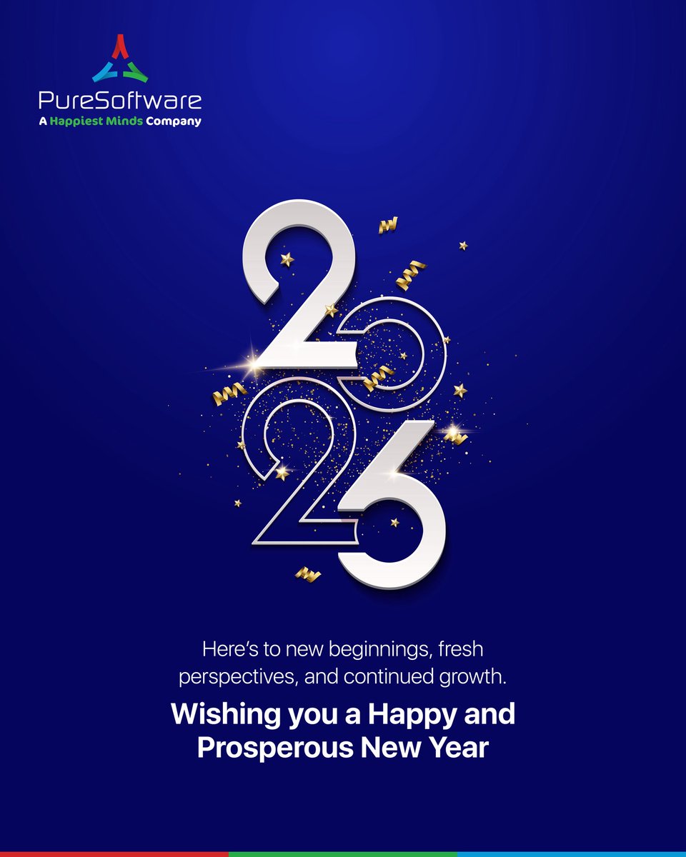 PureSoftware's tweet image. Stepping into 2026 with gratitude for the journey so far and optimism for what lies ahead.

Wishing everyone a year filled with purpose, progress, and meaningful milestones.

Happy New Year💫

#NewYear2026 #newopportunities #newyeargreetings #freshstart #LifeatPureSoftware
