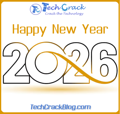 TechCrackBlog's tweet photo. TechCrack Wishes You All a Very Techy &amp; Happy New Year 2026!
#HappyNewYear #NewYear2026 #TechCrack https://t.co/WCWavQsPWZ