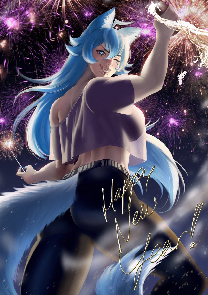 HAPPY NEW YEAR ICE PUPS!!! Thank you all for making 2025 so amazing an my best year ever I am beyond grateful to have such a sweet and supportive community I can’t wait for 2026 we have so many big things coming including my official 1.0 model! Anyway love you all!! Art by