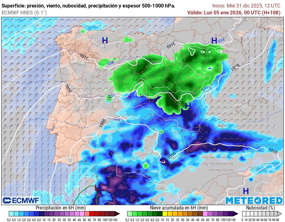meteo_tetuan's tweet photo. ¡Feliz año nuevo! Comenzamos este 2026 con un #amanecer espectacular desde #Tetuán, con una temp. mínima de 1°C y 80% de humedad. Día de #AñoNuevo frío, con una máxima por debajo de 10°. Y #prevision muy interesante, con probabilidad de ver #nevadas en buena parte del interior! https://t.co/RTzVhDv3yc