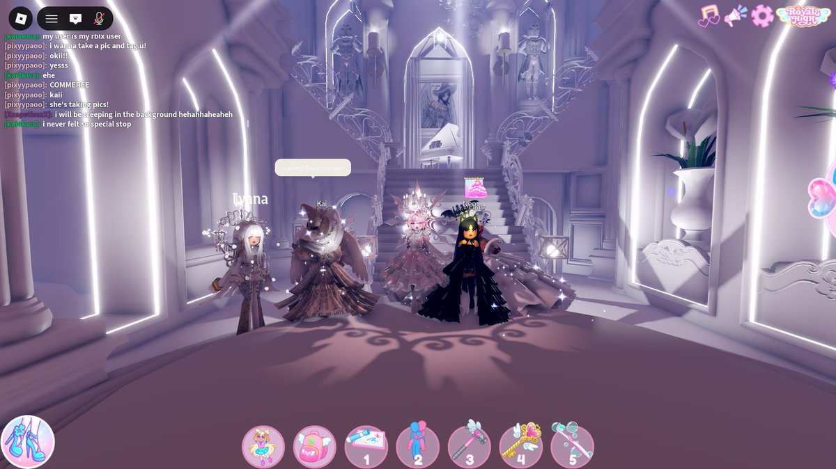 DebninaNath's tweet photo. Had sm fun while touring @kai4kws 's WIP BALLROOM!! Felt like a princess fr fr <3 <3

Also got @neopolitime in there with us!! :3 https://t.co/GMGf1Es1yy