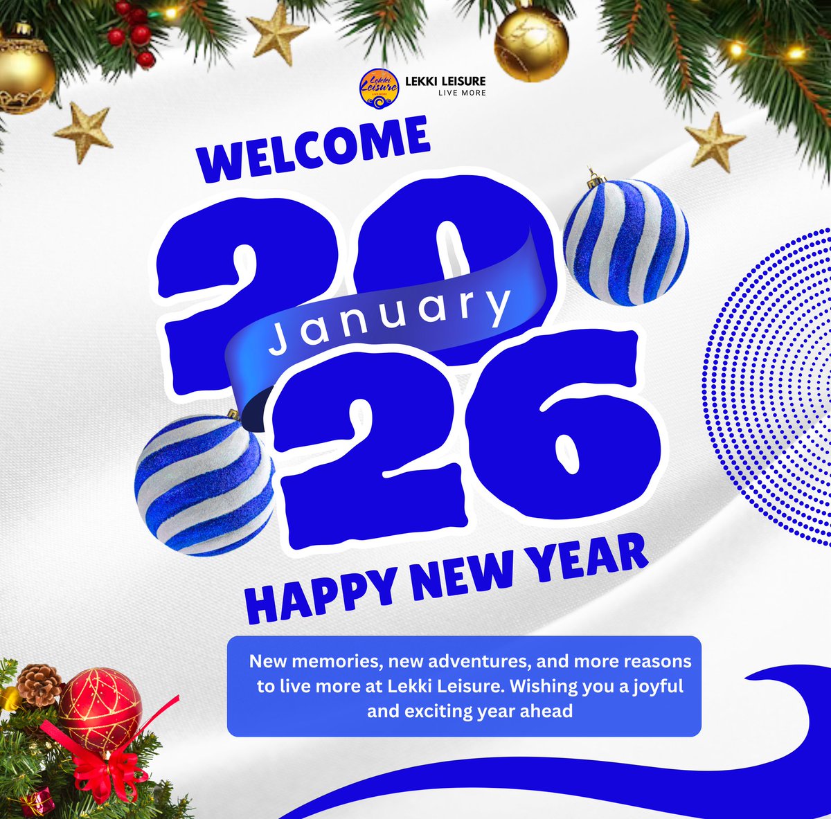 L3Hub's tweet image. ✨ Welcome to January 2026! ✨

A brand new year, a fresh new month, and endless opportunities to live more 💙

Here’s to new memories, exciting adventures, and unforgettable moments at Lekki Leisure.
