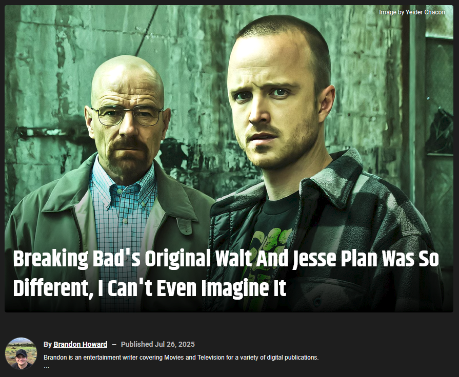 show that's escalation has been a bigger monster and retcons every season: "we've actually had this methodically planned from the beginning"

show widely praised for it's continuity, attention to detail, and ending: "yeah i dont know man we were just making shit up"