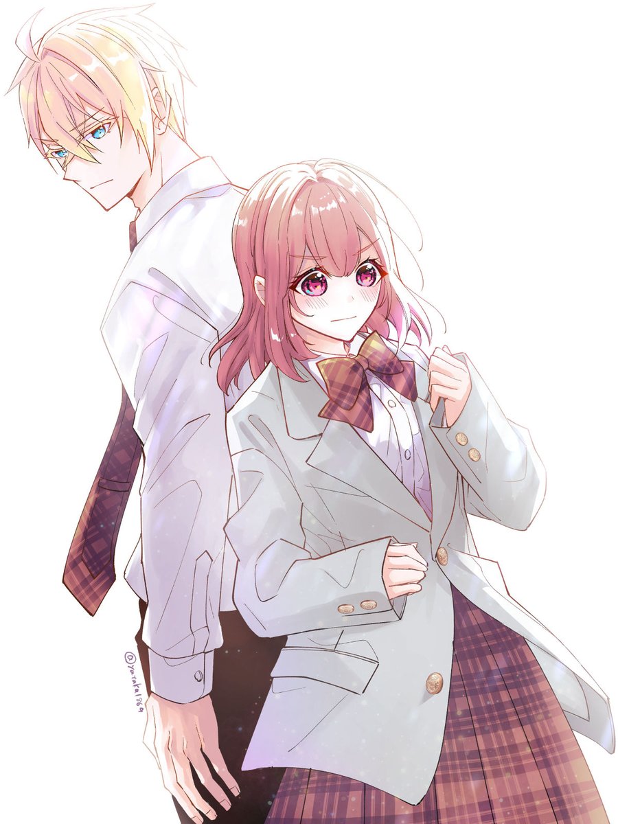 ☂️【漫画更新】🧥
#となりの席のジェームズくん

第8話「ひとつの決意」（前編）🆙
ジェームズにブレザーを借りる回です。

manga-up.com/titles/1483/ch…
#マンガUP #漫画 #創作男女