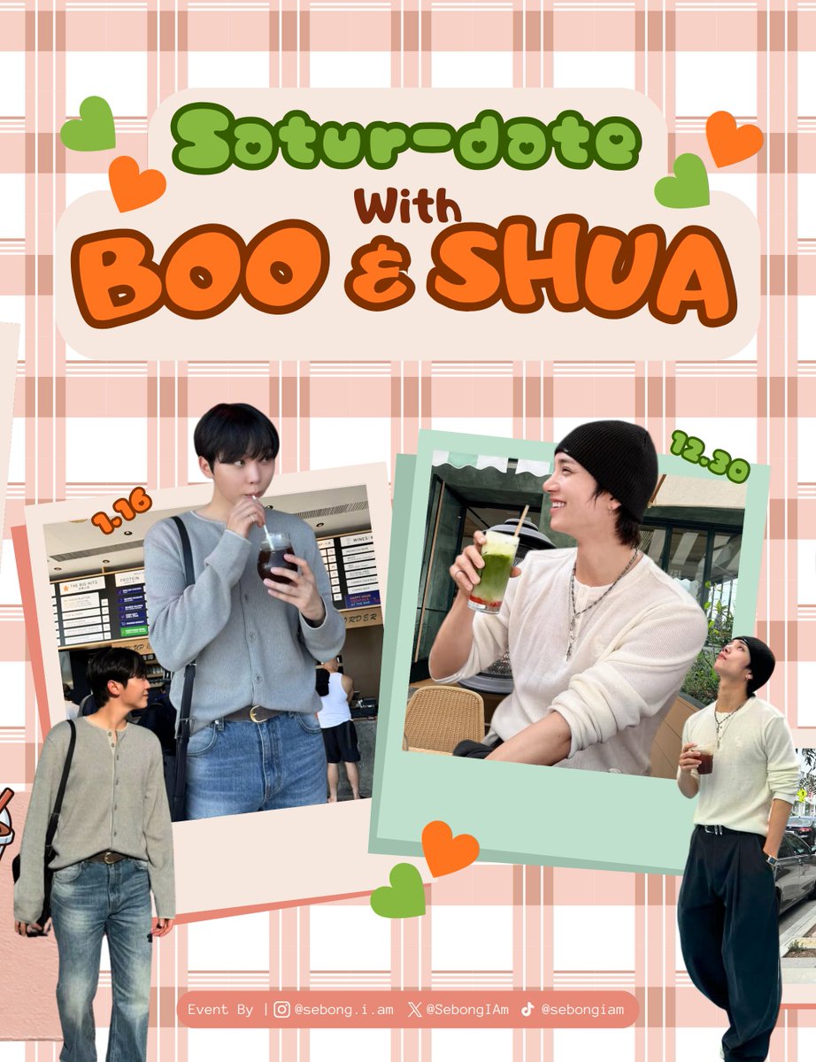 SebongIAm's tweet image. ✨A little café date to celebrate Joshua &amp;amp; Seungkwan Birthday ✨

🗓️: Saturday, 10 January 2026
🏡: Sinom Coffee &amp;amp; Space
Jl. Bugisan Selatan No.95, Bantul, Yogyakarta
🕰️: 14:00-17:00 WIB

FREE ENTRY Exclude F&amp;amp;B (min F&amp;amp;B Purchase of 40K at the venue)

RSVP: bit.ly/SaturdatewithB…