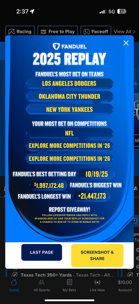 TimPG40's tweet image. #FanDuelReplay