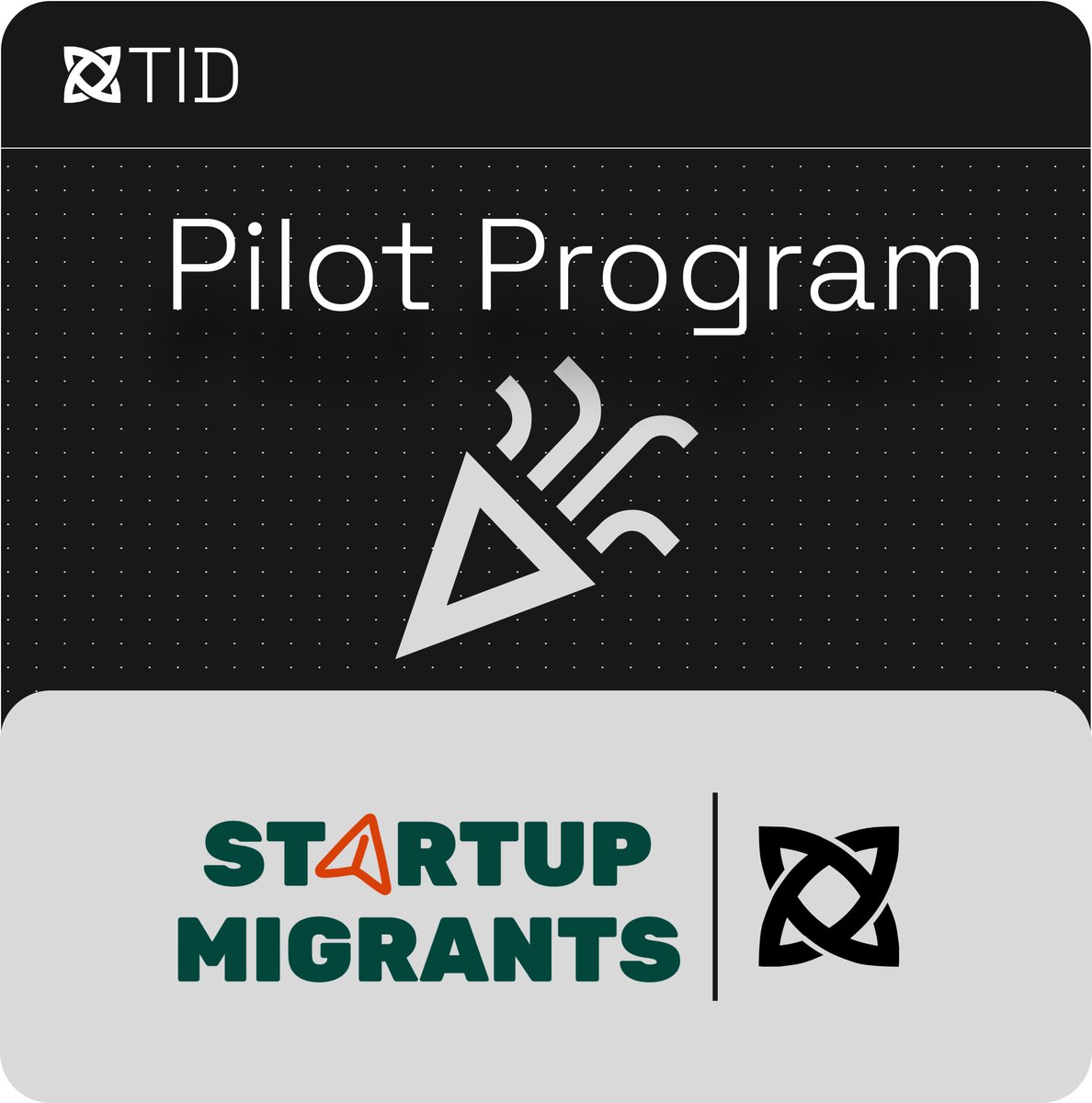 xTID_io's tweet photo. 🎉Pilot launch

We’re excited to partner w/ Startup Migrants UG, to help them issue verifiable credentials for their workshops &amp; startup programs. Participants get portable, blockchain-backed proof of skills. Presentable to employers &amp; 3rd parties for trusted verification. https://t.co/gNZ189O9cN