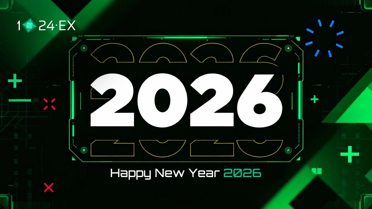 1024EX's tweet image. Happy New Year 2026 ✨
Here’s to new beginnings.