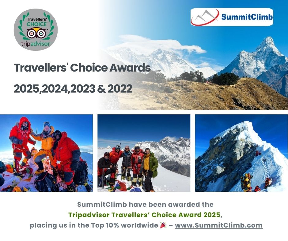 SummitClimbInc's tweet image. Honored to receive the Tripadvisor Travellers’ Choice Award 2025

Top 10% worldwide!
Thank you to our amazing climbers &amp;amp; trekkers

#TravellersChoice2025 #Tripadvisor #SummitClimb #SummitTrek #ThankYou