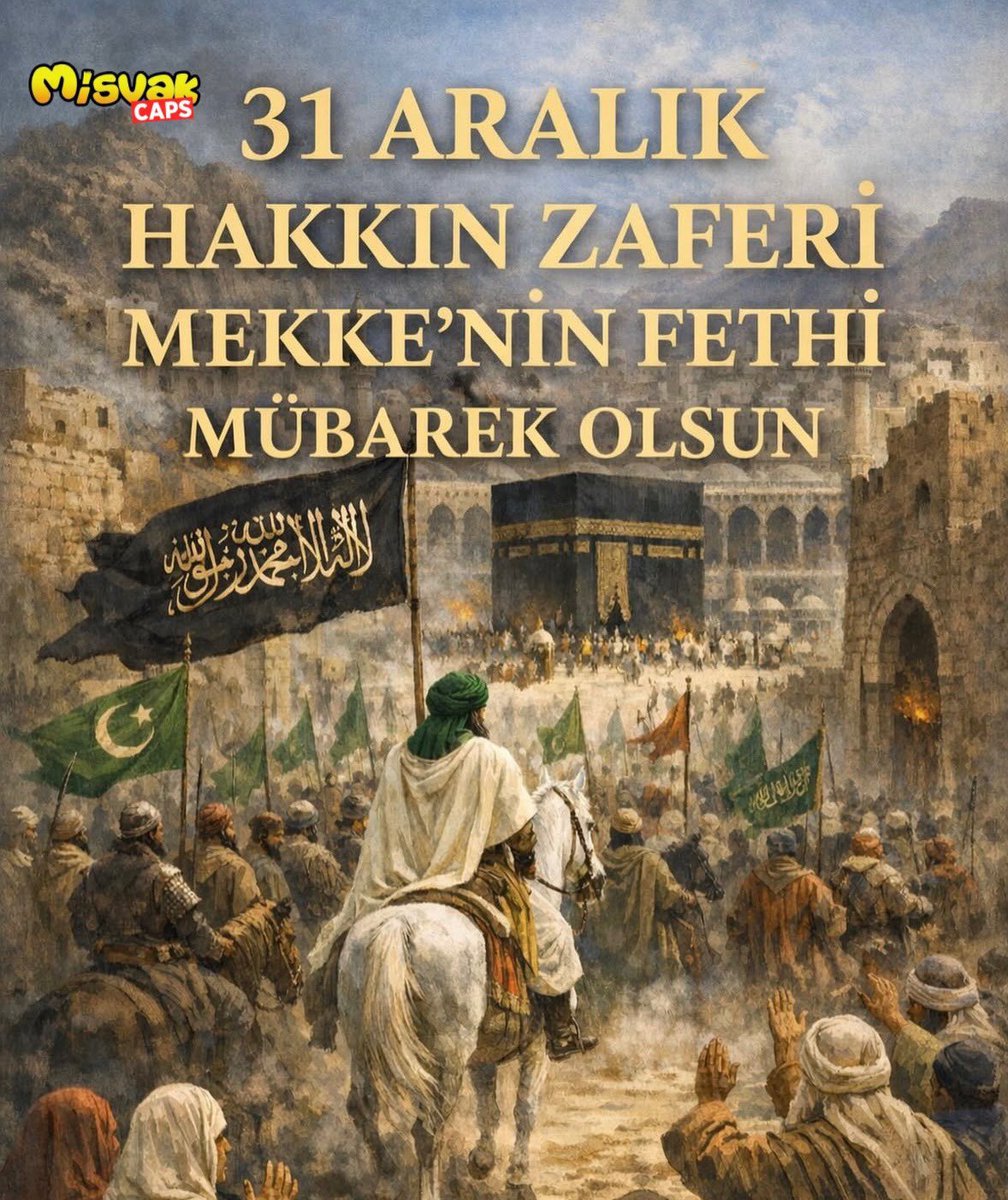 oflicakir_61's tweet photo. 31 Aralık Hakk’ın zaferi #MekkeninFethi mübarek olsun ♥️ https://t.co/gdfV7GvH05
