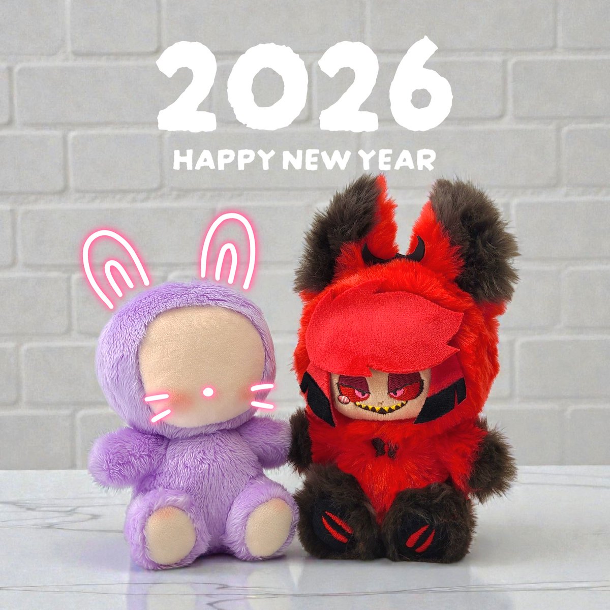 あけましておめでとうございます🎍☀️2026年もぬい作りを楽しんでいき