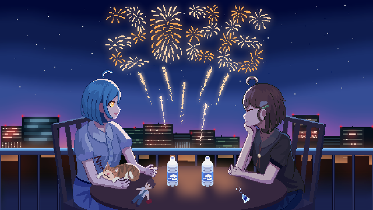 Happy New Year 2026 💖⛏️✨

Akhirnya kesampaian Amelia Atmaraya, Atma dan Raya dalam satu Frame 😭

Art by <a href="/kqradev/">Kqra | VGen Open</a>
Special Tag <a href="/ASFTUgame/">A Space for the Unbound 📕💫</a> <a href="/togeproductions/">Toge Productions 🌱</a> <a href="/MojikenStudio/">Mojiken Studio 💫</a>
