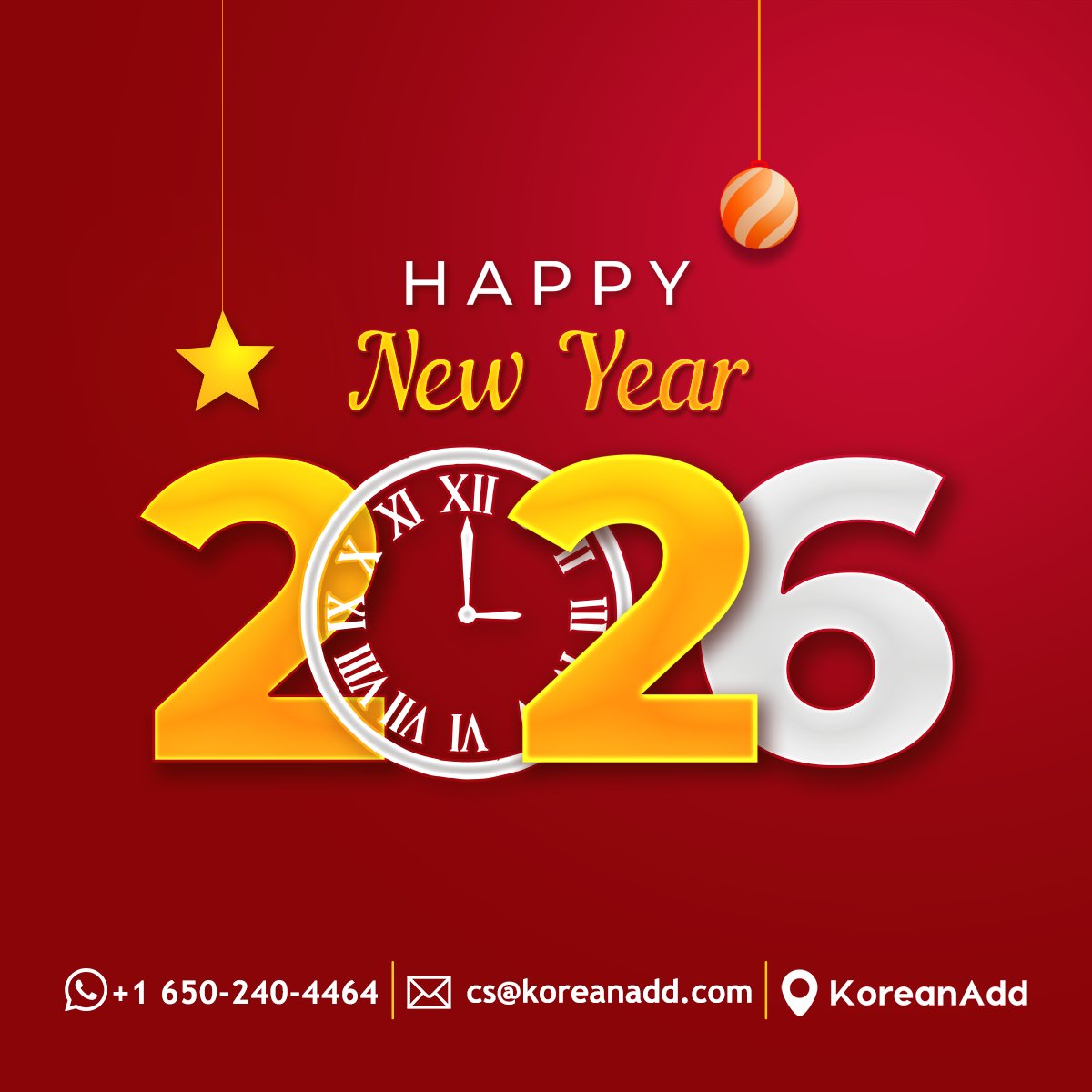 koreanaddcom's tweet photo. We wish you a very Happy New Year 🎉🎊

https://t.co/3gff0m4EQ2

#happynewyear #koreanaddress #locker #warehouse #service https://t.co/JEDunk9imM