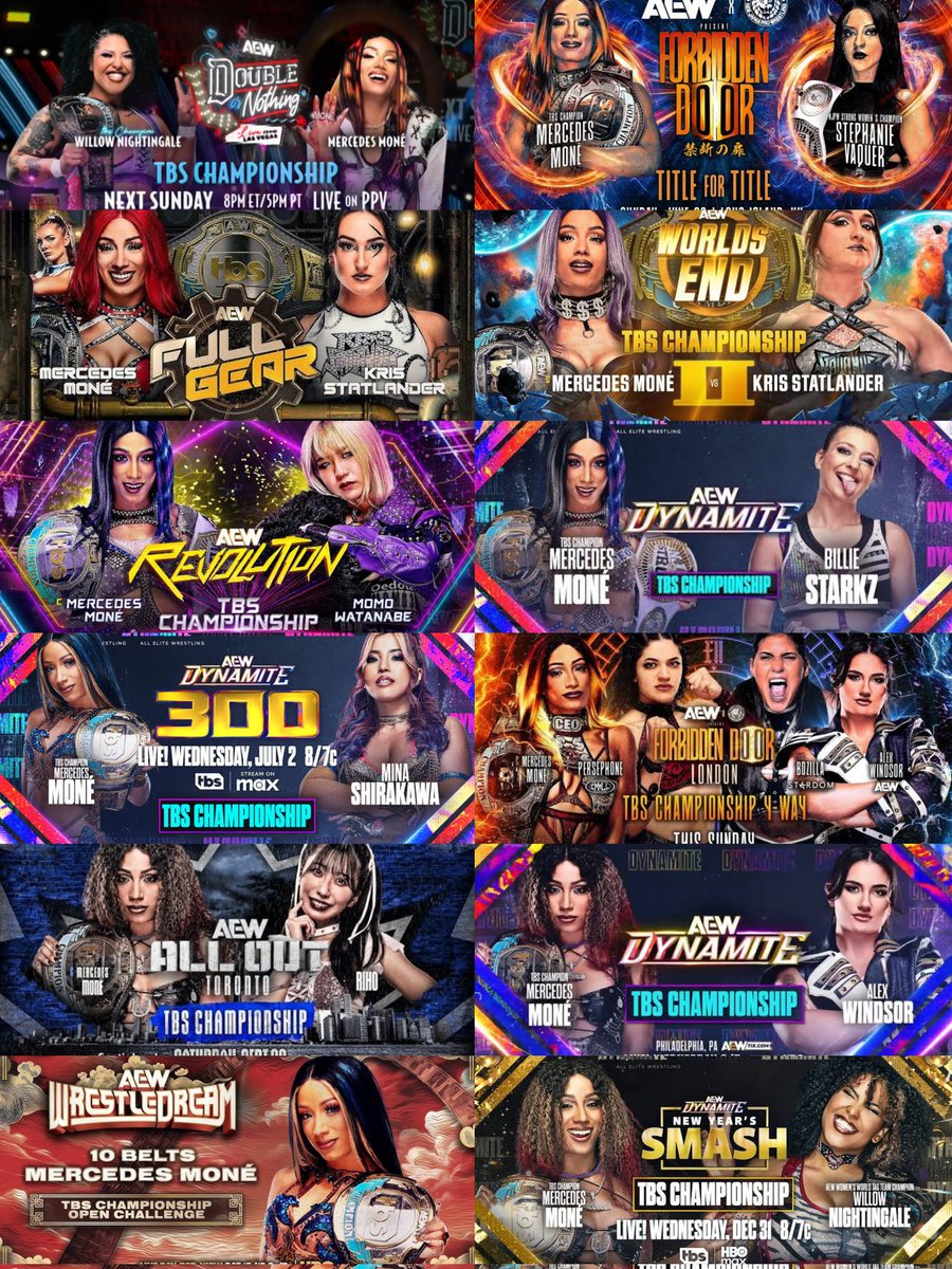 This was without a doubt one of the greatest championship reigns a female wrestler has ever delivered purely from an inring pov. 

Mercedes Moné 🐐💐
#AEWNewYearsSmash