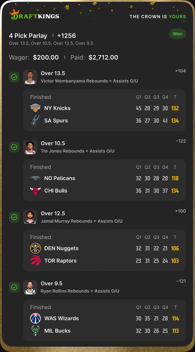 onlyparlays_'s tweet photo. Another New Year’s Eve banger ✅ https://t.co/0DAriBFMee