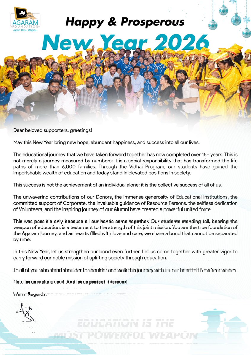 Agaram Foundation tweet media