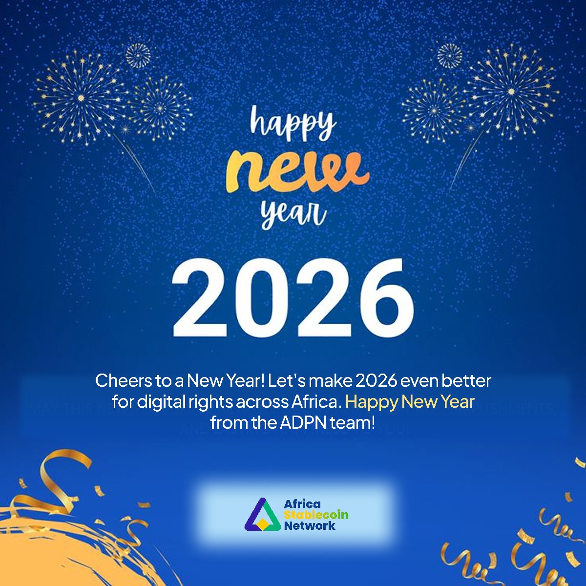 afristablecoin's tweet photo. New year, same mission: building the rails for Africa’s digital future. We’re entering 2026 with more momentum than ever. Here’s to a year of borderless possibilities and steady progress for the entire continent. Happy New Year! https://t.co/zMOKsU5tez
