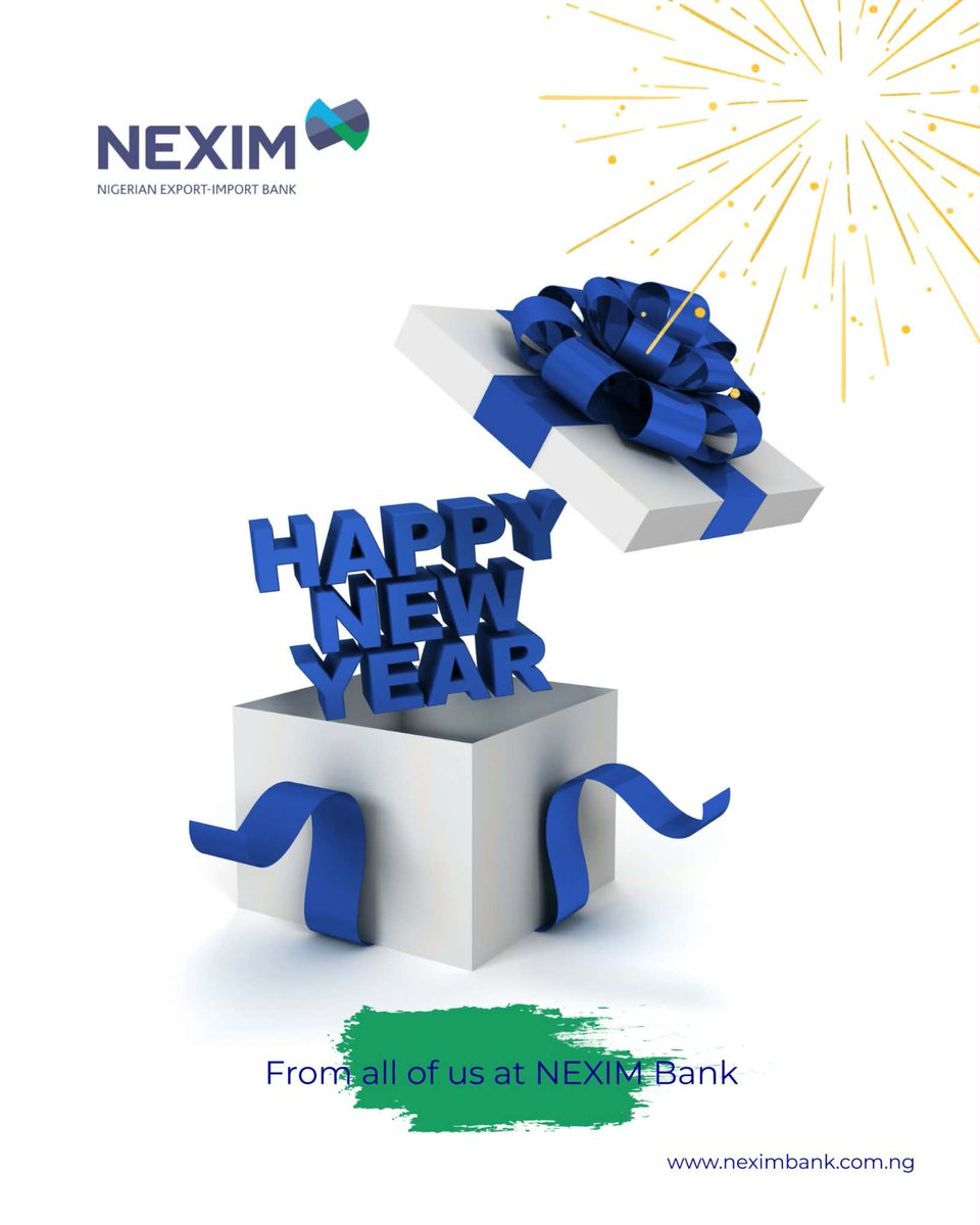 NeximBank's tweet photo. At NEXIM Bank, we are grateful for every moment, milestone, and partnership that shaped the past year.

Thank you for your trust, support, and engagement. 

Here’s to new beginnings, greater impact, and shared success in the year ahead.

 Happy New Year. https://t.co/TbjVTyGVW8