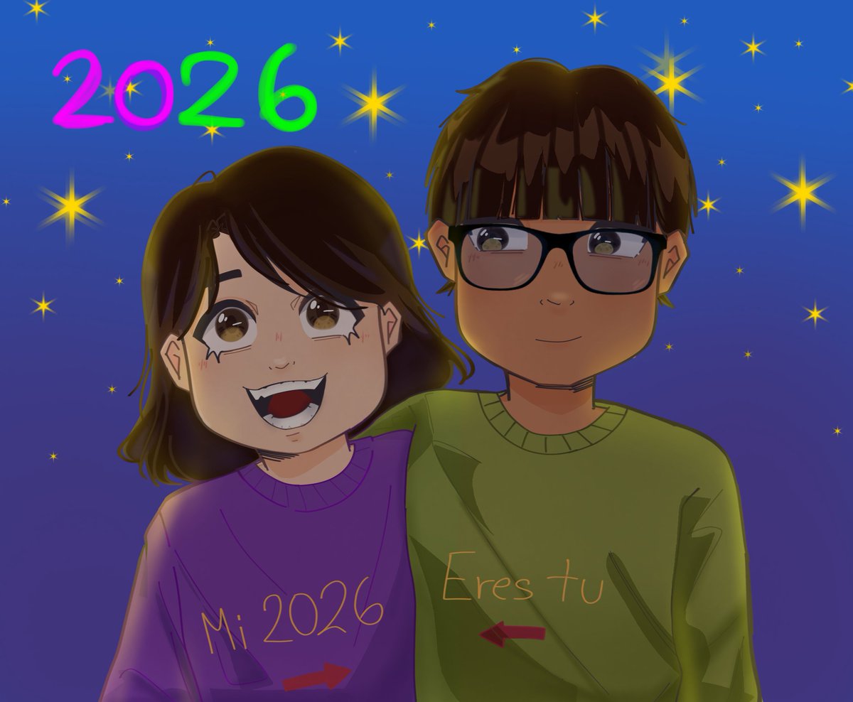 Palau_G0's tweet photo. Happy New Year, everyone! ✨
I didn't want to end the year without thanking you from the bottom of my heart for all the lovely comments you've left on my drawings. You've made me feel very special and, above all, accepted https://t.co/lY1Vrlnj3X