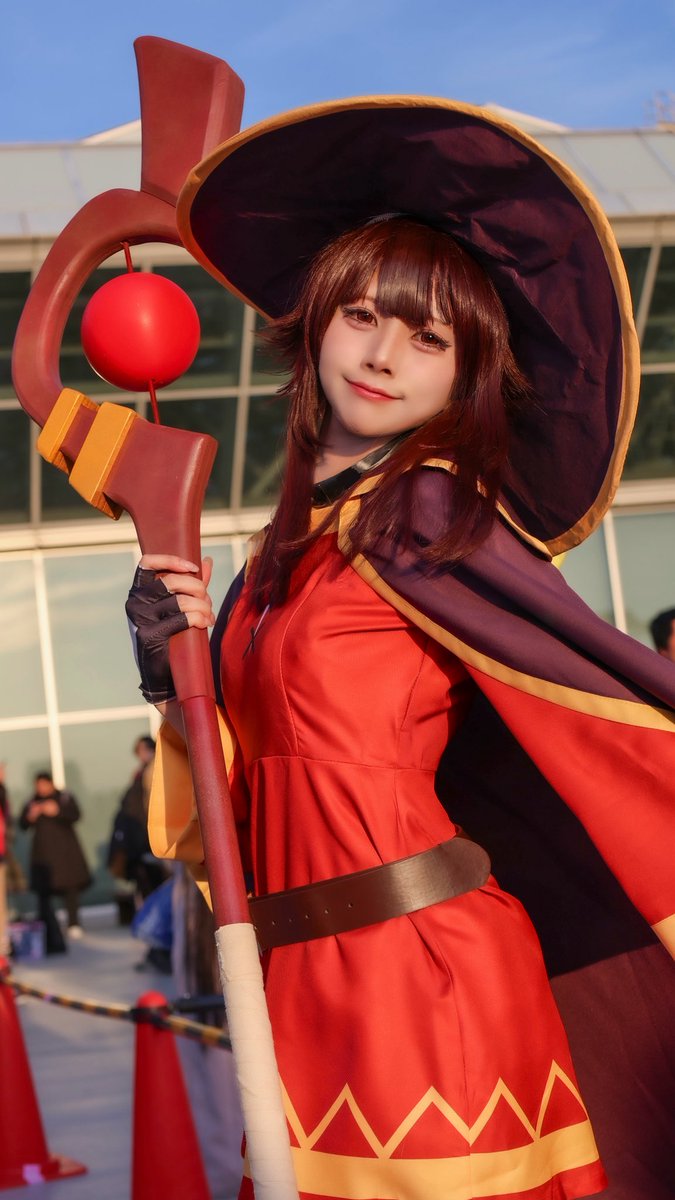 初コミケは、めぐみんでした！ばっくれっつばっくれっつ♪
 ︎︎
 #C107コスプレ  #C107_cos  #C107