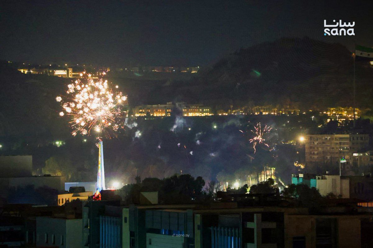 احتفالات عيد رأس السنة الميلادية في مدينة دمشق.