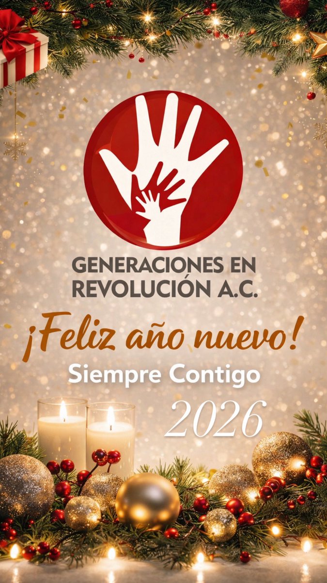 ¡Feliz año nuevo 2026! Que cada día del nuevo año sea una oportunidad para crecer y ser feliz. #SiempreContigo #anonuevo2026