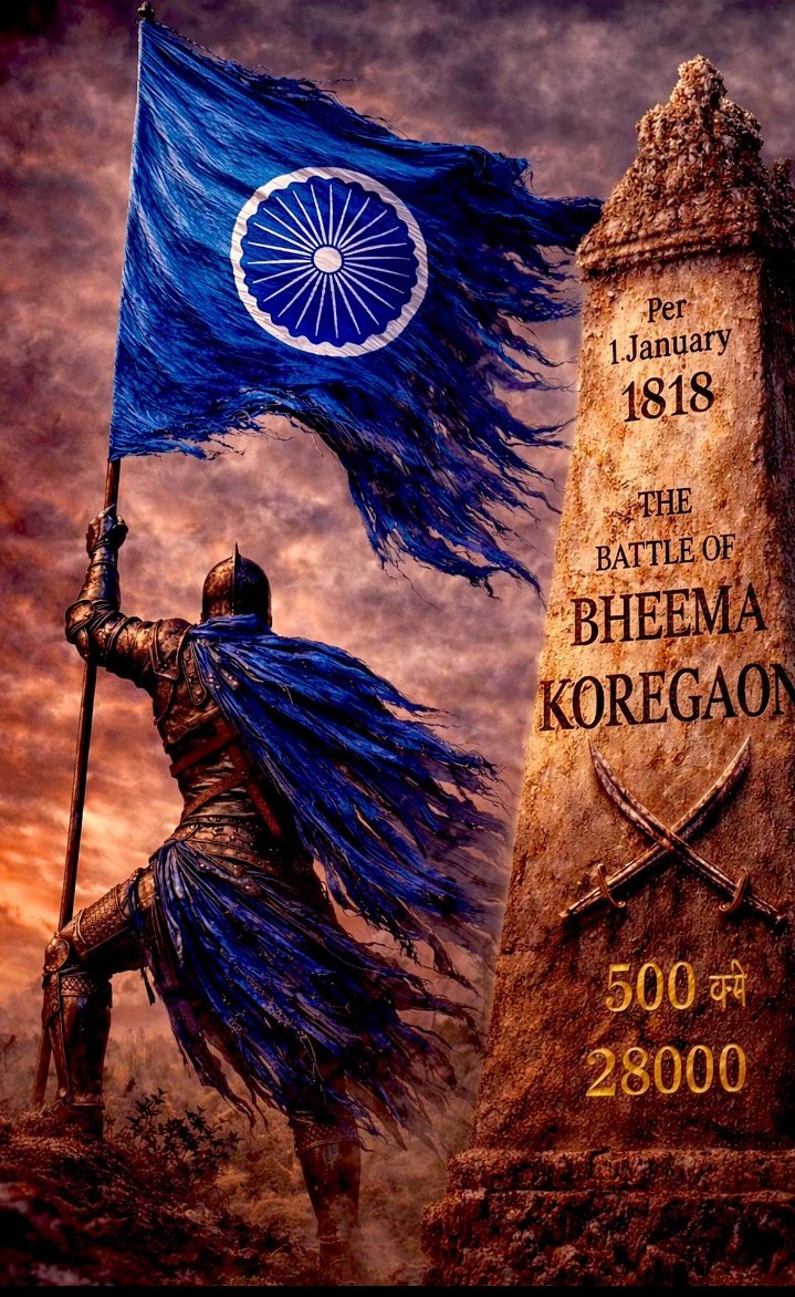 #शौर्य_दिवससमस्त देशवासियों को भीमा कोरेगांव #शौर्य_दिवस की ढेर सारी बधाई ⚔️⚔️

#भीमा_कोरेगांव_शौर्य_दिवस
Jaibhim 💙