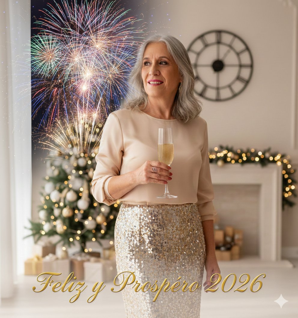 Feliz año gente buena. Que Dios nos colme de bendiciones y nos llene de salud en 2026. Todo lo bueno y bonito para ustedes... Y para mí! 🤣