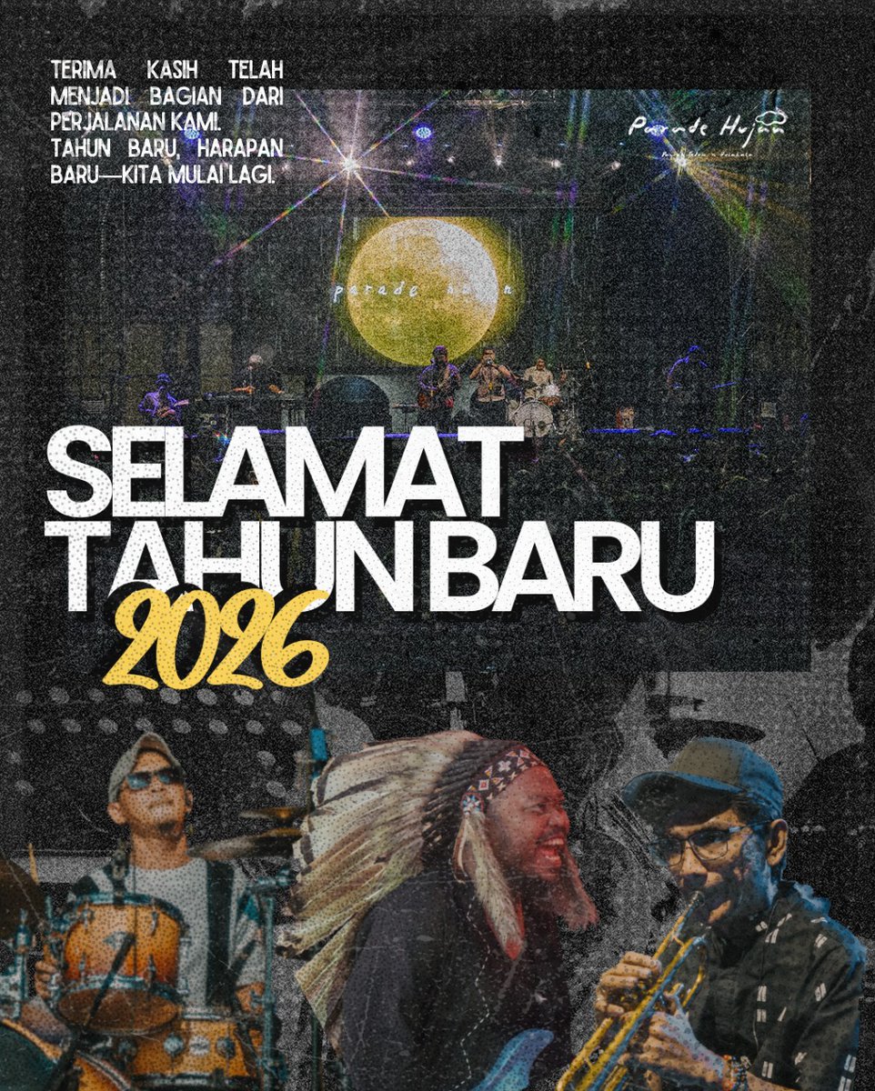 Menutup tahun dengan penuh rasa syukur atas setiap proses dan kebersamaan yang telah dilalui. Terima kasih kepada semua yang telah mendukung dan menemani perjalanan kami. Semoga tahun yang baru membawa semangat baru dan karya yang lebih baik.

Selamat Tahun Baru✨