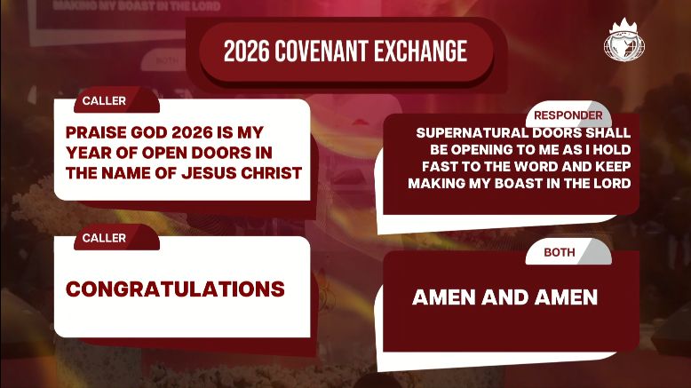 2026 COVENANT GREETING #LFCLive #CrossOverNight #CommunionService