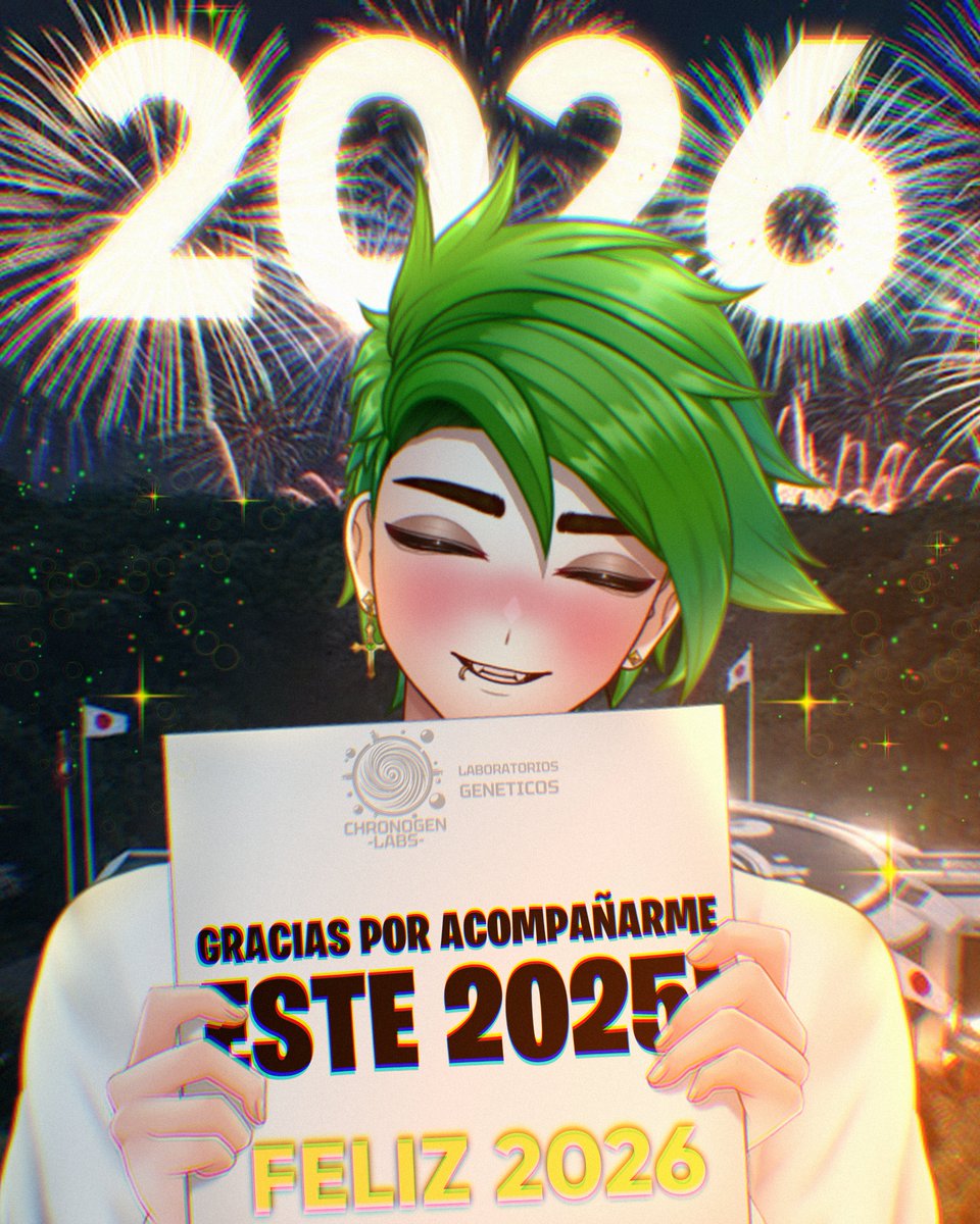 No quería dejar pasar la oportunidad de mirar atrás y agradecerles de todo corazón por el 2025 tan increíble. Este año fue especialmente significativo para mí ¡Feliz Año Nuevo 2026 MIS EXPERIMENTOS!!  vamos por mejores streams y tiempos bonitos! 💚