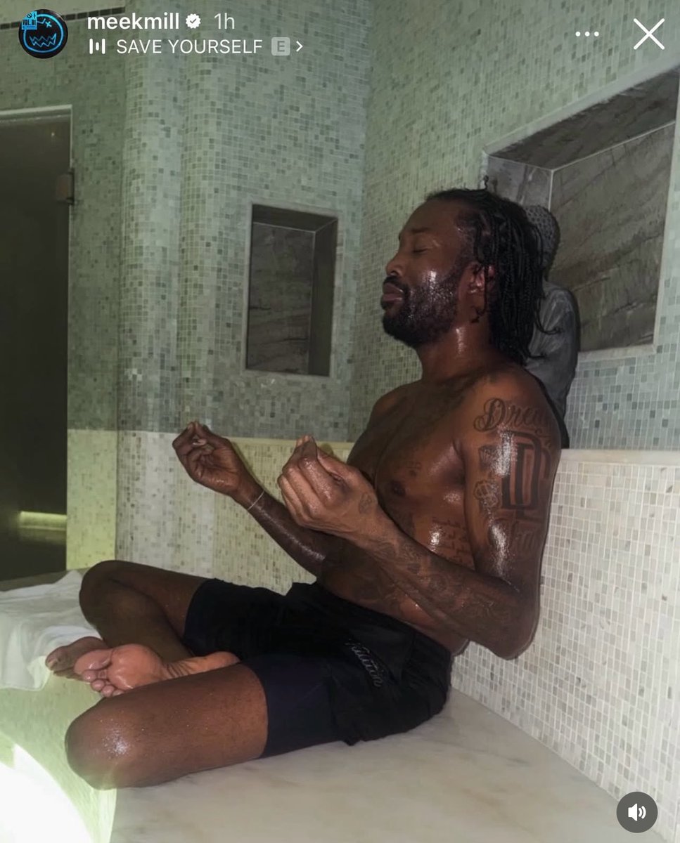 Raindropsmedia1's tweet image. Meek Mill preparing for 2026 💯