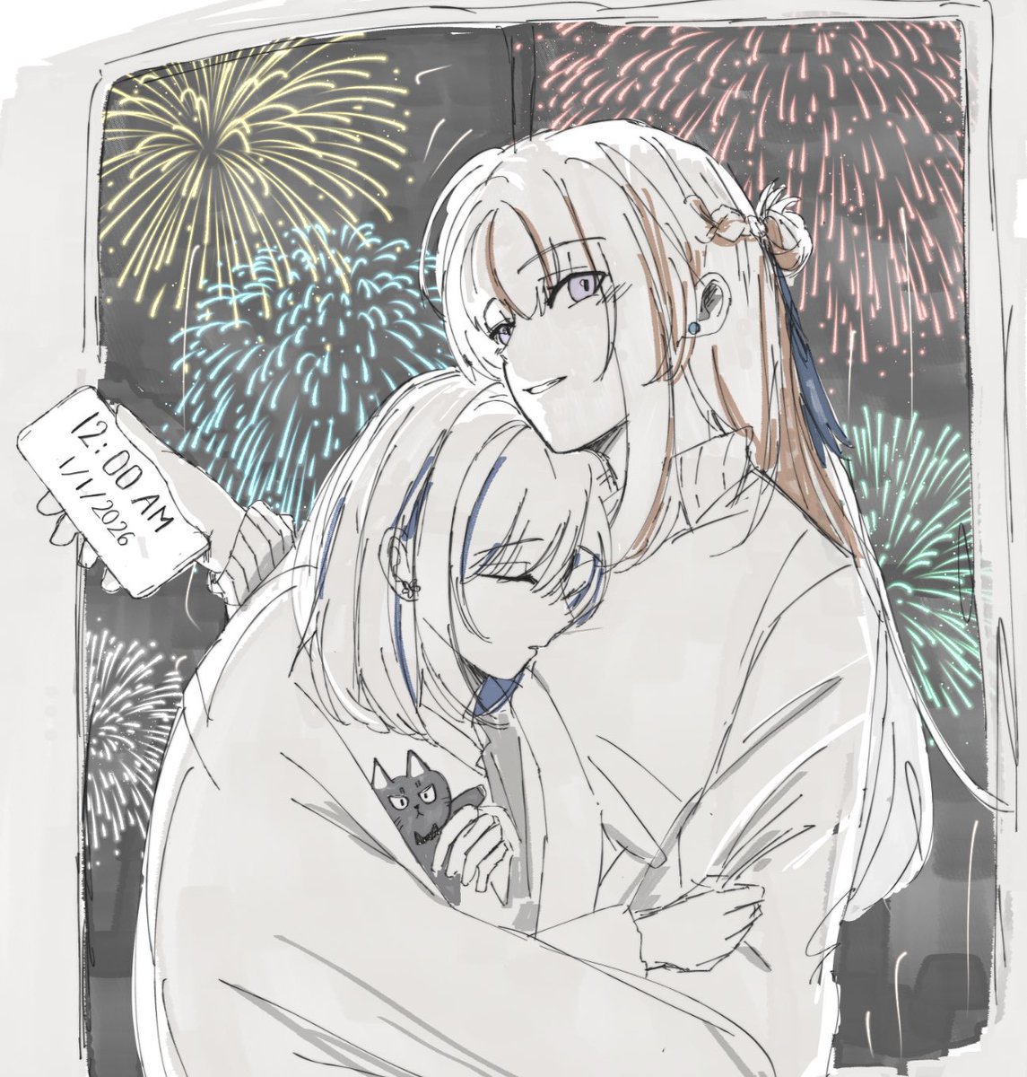 lions_pawie's tweet image. HAPPY NEW YEAR EVERYBODYYYYYYYYYYY TO ANOTHER YEAR WITH THESE TWO DORKS I LOVE YALLLLLLLLL