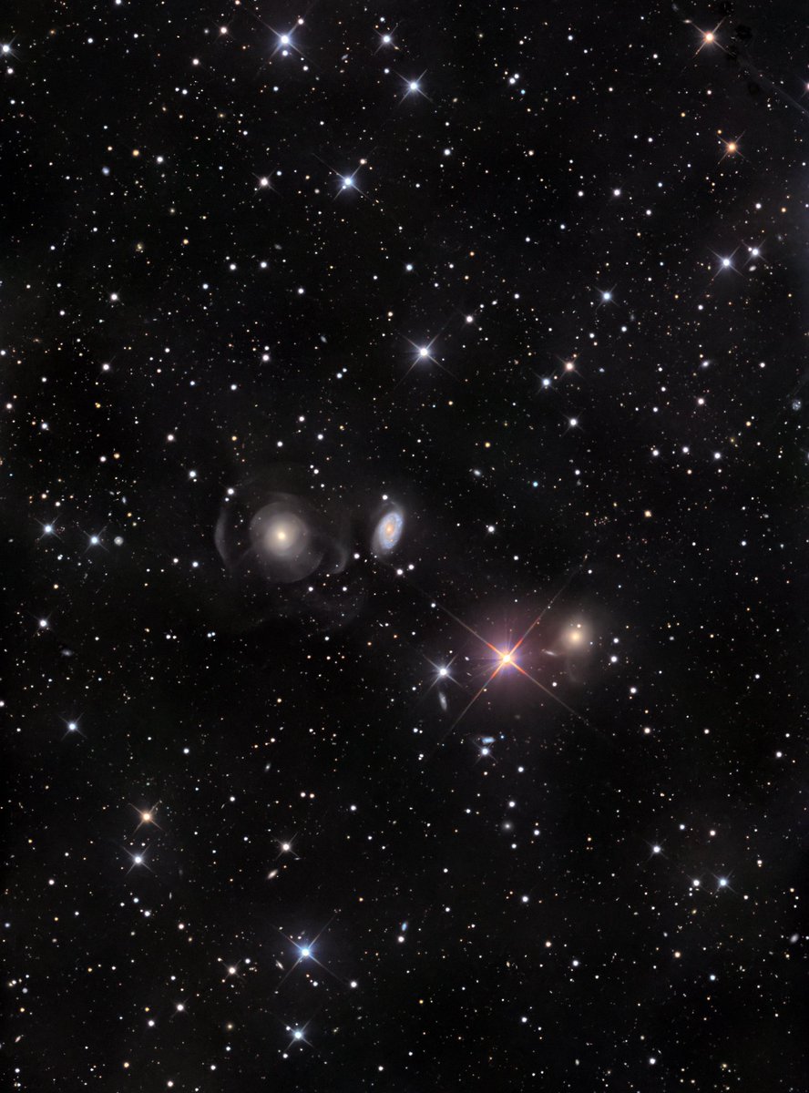 oka9139's tweet image. Arp 227 うお座の特異銀河 その2
一昨日TOA-130NSで撮影した画像を投稿しましたが、30cmニュートンでも撮影してましたので画像処理しました。
NGC474のふわふわリングがとても難しいです。
ほぼクロップなしです。