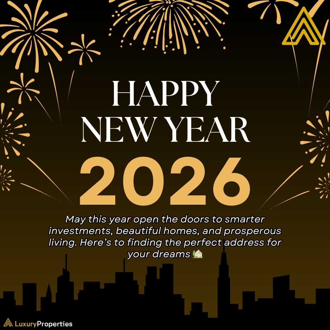 "Wishing you a joyful and prosperous Happy New Year 2026 filled with new hope and opportunities.”

#happynewyear2026 #newyear #jan1 #luxuryproperties