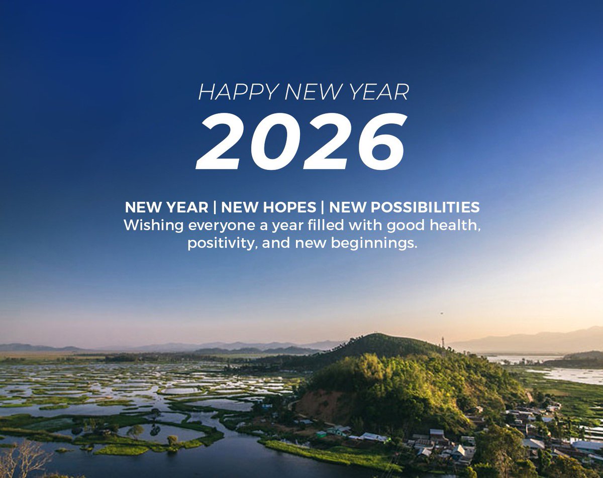 Sana10Meitei's tweet photo. Let us step into the New Year with optimism, compassion, and unity. May the year ahead bring peace, success, and happiness, and may it open doors to new opportunities for all.
I wish everyone a New Year filled with good health, positivity, and fulfillment.

#HappyNewYear2026 https://t.co/QzjbX2aPfW