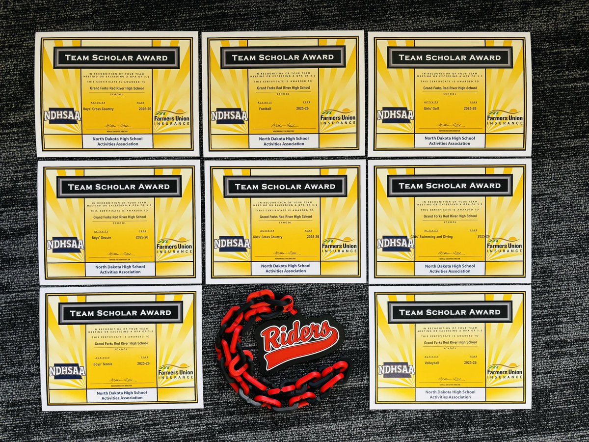 RRHSactivities's tweet photo. Not a bad way to end 2025…Congratulations to all of our fall teams on achieving the Team Scholar Award #AcademicBasedAthletics #InvolvementMatters https://t.co/PnQEbSmEHc