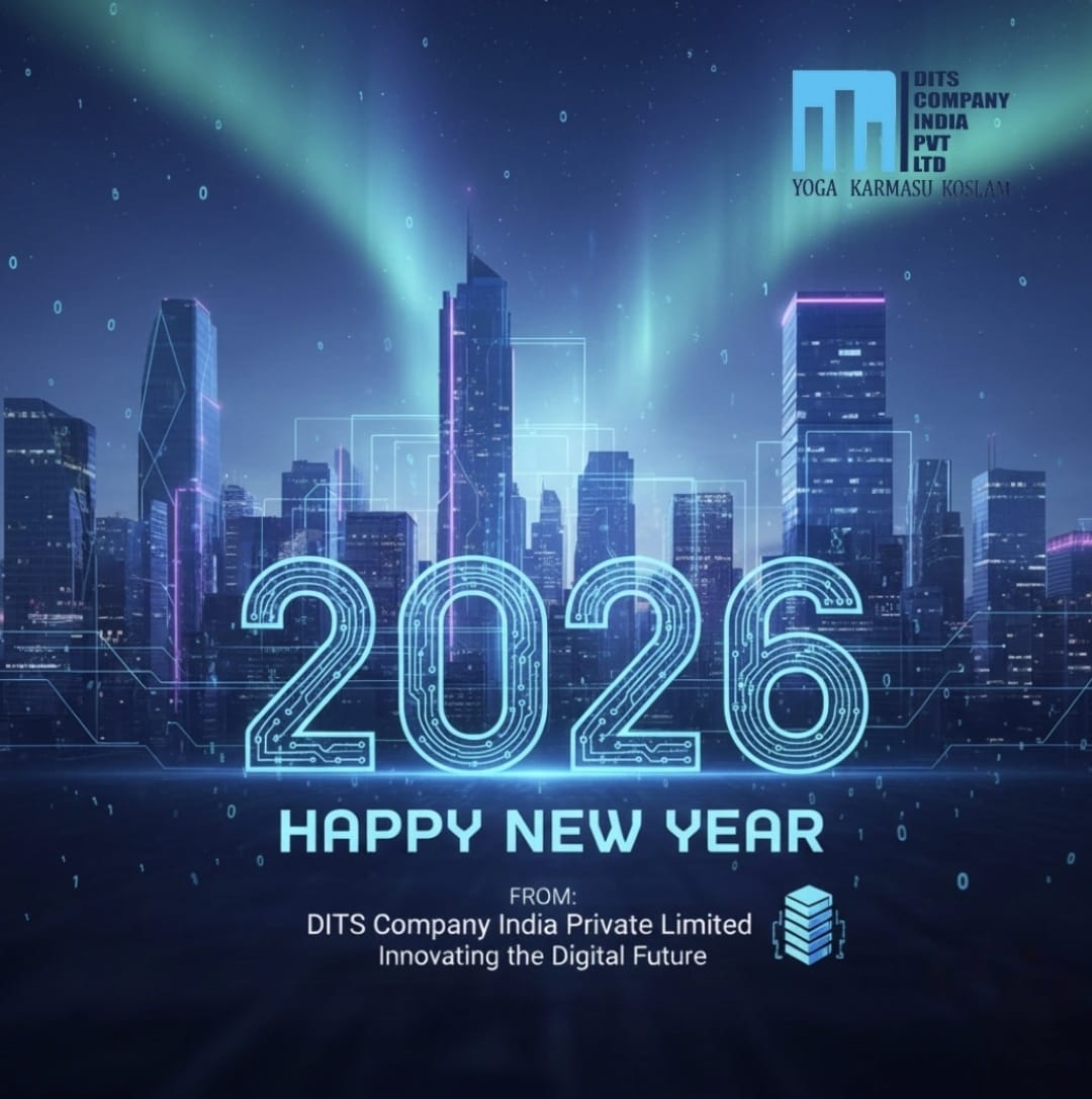 ditscompany's tweet photo. 🎉 Happy New Year 2026! 🎉
Warm wishes from DITS Company India Private Limited as we step into a brand-new year full of opportunities, innovation, and growth. https://t.co/XXnIxM2sY5