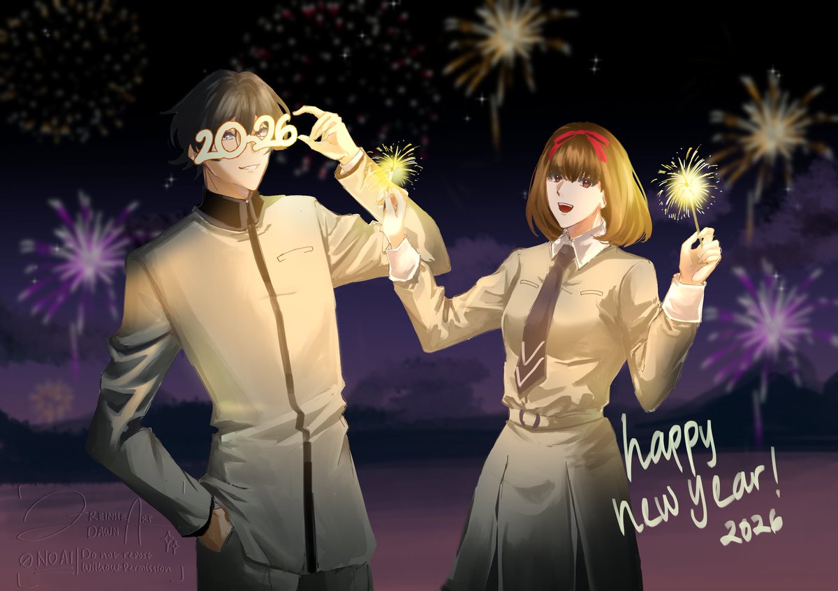 zrein2356_'s tweet image. 🎆Happy new year!🎆
Let us work harder this year too🙌
ALso very excited with P30th, hoping for good news for P1 and P2 🥹
#女神異聞録ペルソナ #Persona1