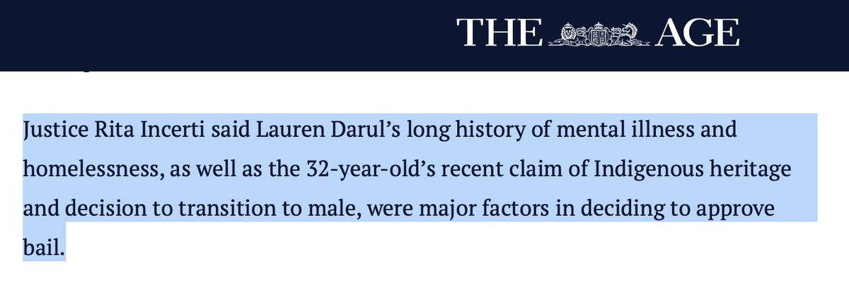 MarkHope__1's tweet image. A woman in my city walked up to random stranger,  stabbed her in the chest &amp;amp; ran away. All on camera.

She was released on bail because of her "recent claim of Indigenous heritage &amp;amp; decision to transition to male"

The police force &amp;amp; judiciary appear to want to harm the public.