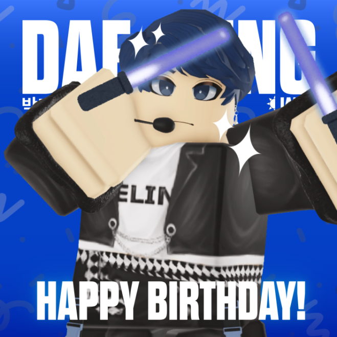 [🍰| BDAY]    
---         
"Hey there everyone! Wishing you all blessings this New Years~"
Greet a happy birthday to the first ever celebrant of 2026, Dae-Jung Pak! He is one of the featured survivors for Goodbye Stage.
---     
#daybreak2 #robloxdaybreak #Daybreak2 #db2 #ROBLOX