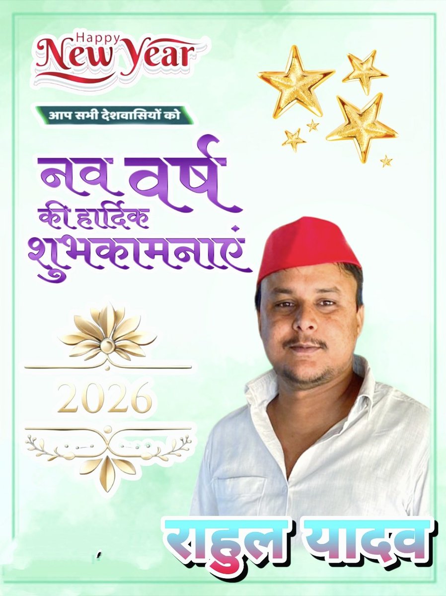 hunterr4824's tweet photo. आप सभी को नववर्ष 2026 की हार्दिक शुभकामनाएं ईश्वर से यही प्रार्थना है कि आने वाले नए साल हम सबके लिए मंगलमय हो https://t.co/2pDaQ5rwDR