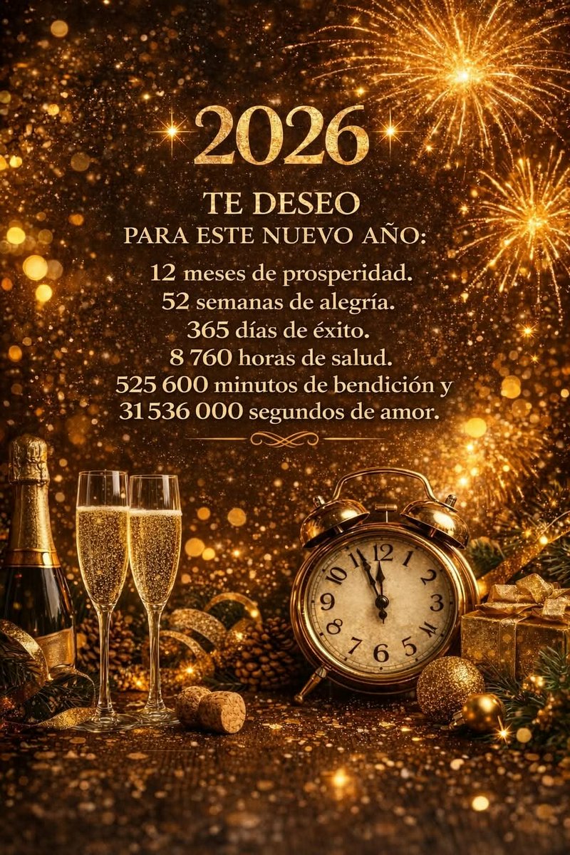 EAlicea's tweet image. A TODOS MIS XTEROS FELIZ AÑO 2026. QUE SEA DE MUCHAS BENDICIONES EN SALUD,AMOR,RESPETO Y PROSPERIDAD EN LA UNIÒN FAMILIAR.  UN FUERTE ABRAZO SOLIDARIO 🫶🌍🌎🌏 AMÈN 🙏🙌