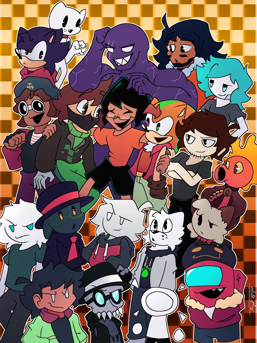 FIN DE AÑO MI GENTEEEEEE

Gracias mis seguidores por apoyar a este subnormal 

Y para mis amigos un dibujo de todos nosotros compartiendo un momento 

Y solo quiero decir gracias por el apollos mis amigos los amo LPTM 🫶